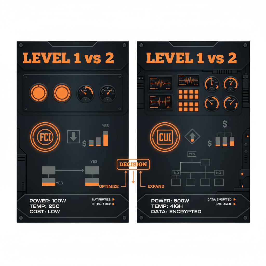 CMMC Level 1 vs Level 2: Which One Do You Actually Need?